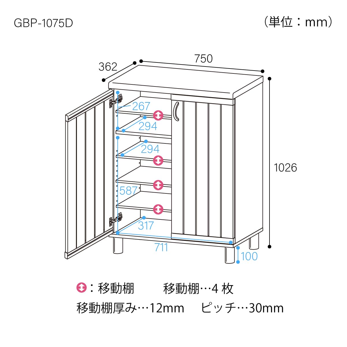 Amazon｜白井産業 下駄箱 シューズボックス 幅75cm 高さ103cm ホワイト