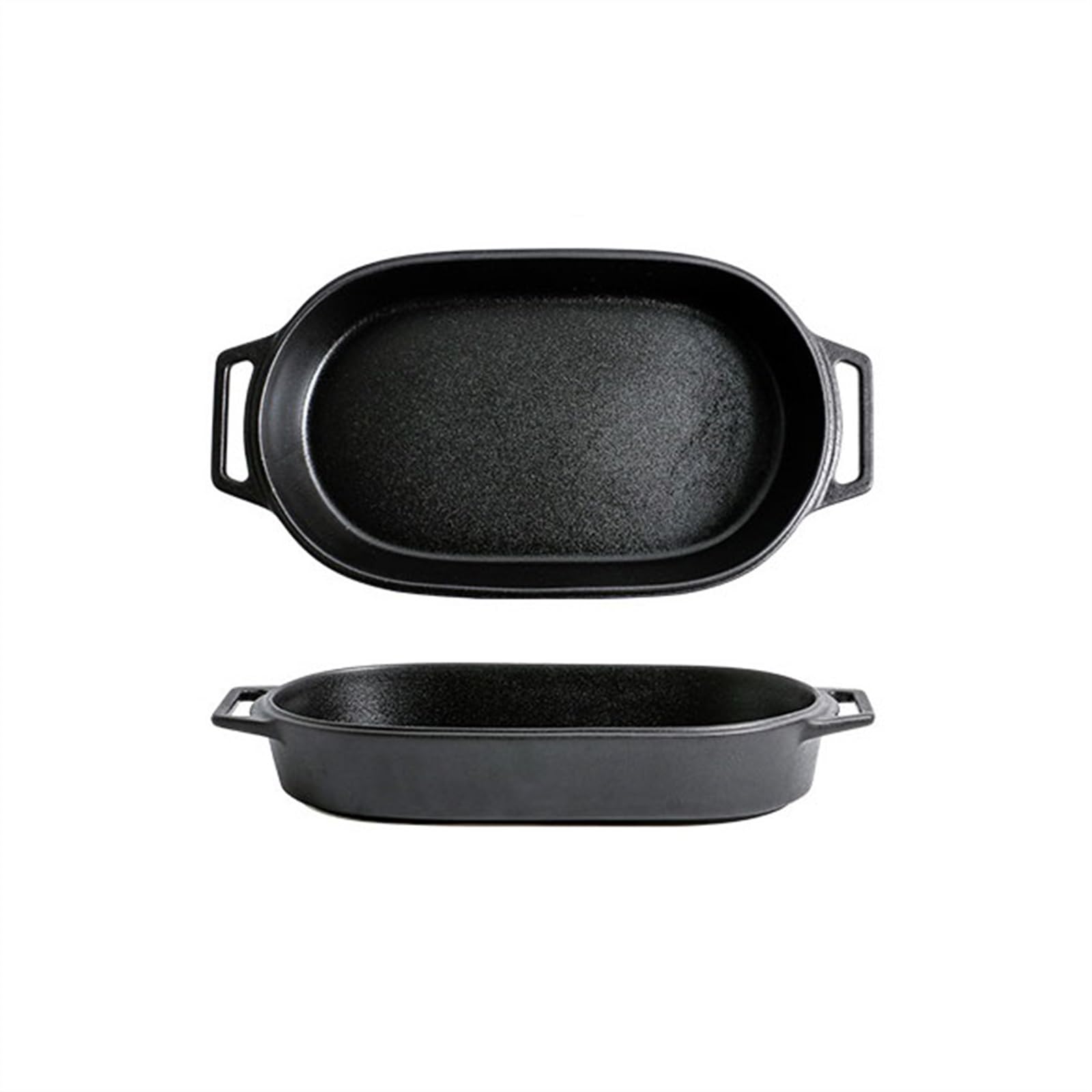 Baking Dish طبق خاص للفرن، طبق خبز سيراميك مزدوج الأذن، طبق أرز مخبوز بالجبن، طبق خبز تجاري مبتكر في الميكروويف Lasagne Dish(27cm)