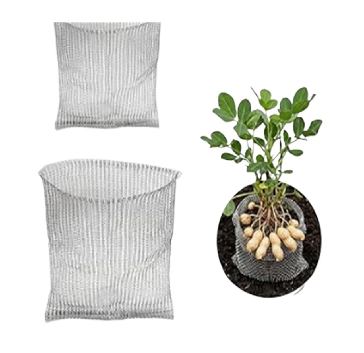 ZNJAMN 5pcs Stainless Steel Insect-Proof Net Bag Dense Mesh Rat Prevention Plant Root Protection Cover Wire Cage Tear Resistant for Plant Roots(13.78x13.78in)
