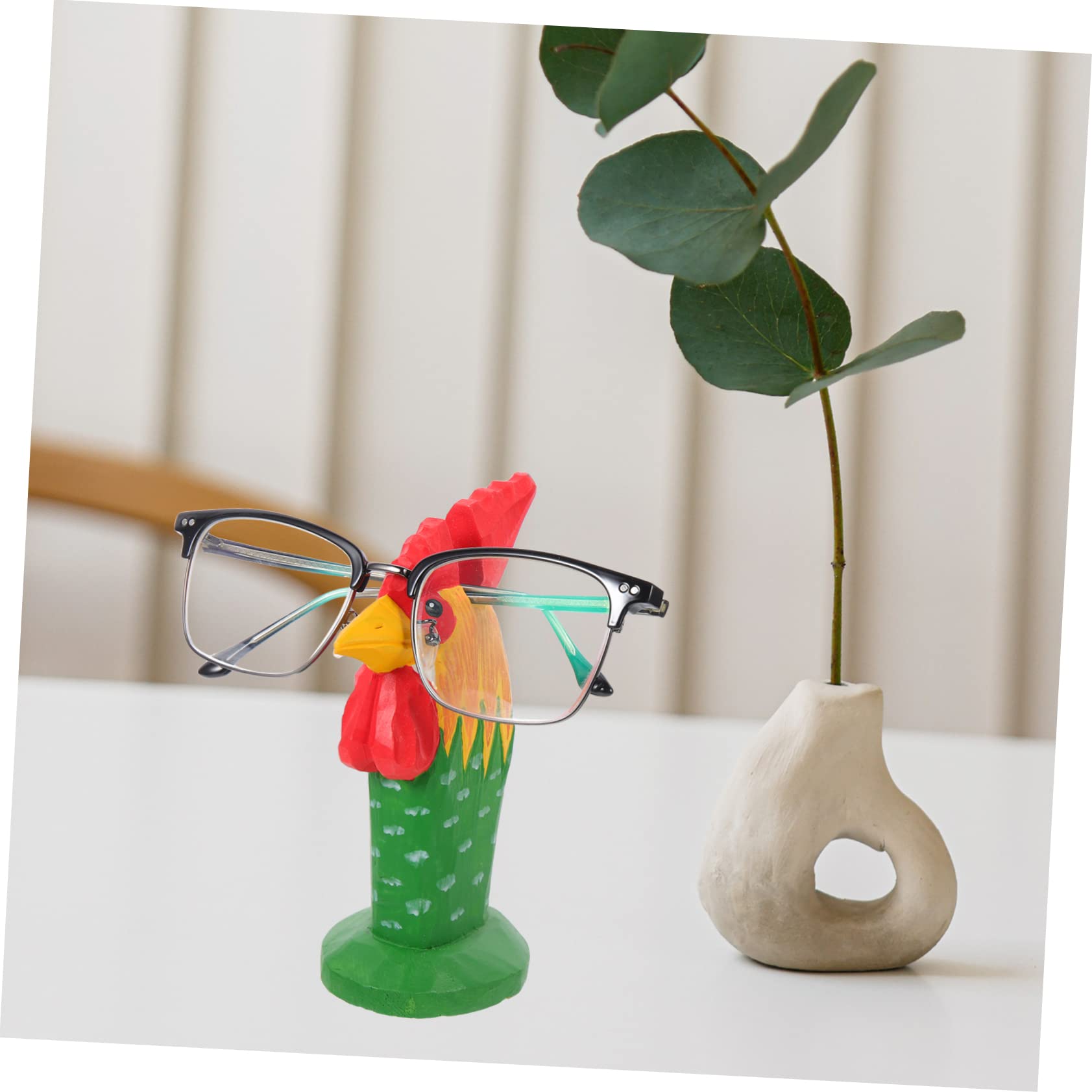 LIFKOME Animal Shaped Wooden Glasses Holder Natural Wood Eyeglasses Stand for Home Retail Display Lightweight Craftsmanship Cute Desk Accessory