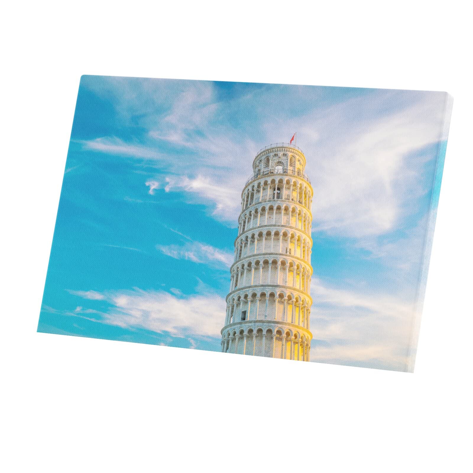 Toile imprimée Tour de Pise affiche patrimoine d'Italie