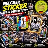 ATHLEJOY Zestaw startowy XXL MŚ2026 – oryginalny album z naklejkami Panini, plus 1 x plan meczów i 2 x opaska w kolorach niem. (zestaw XL (miękka okładka + 6 torebek i specjalne naklejki DFB))