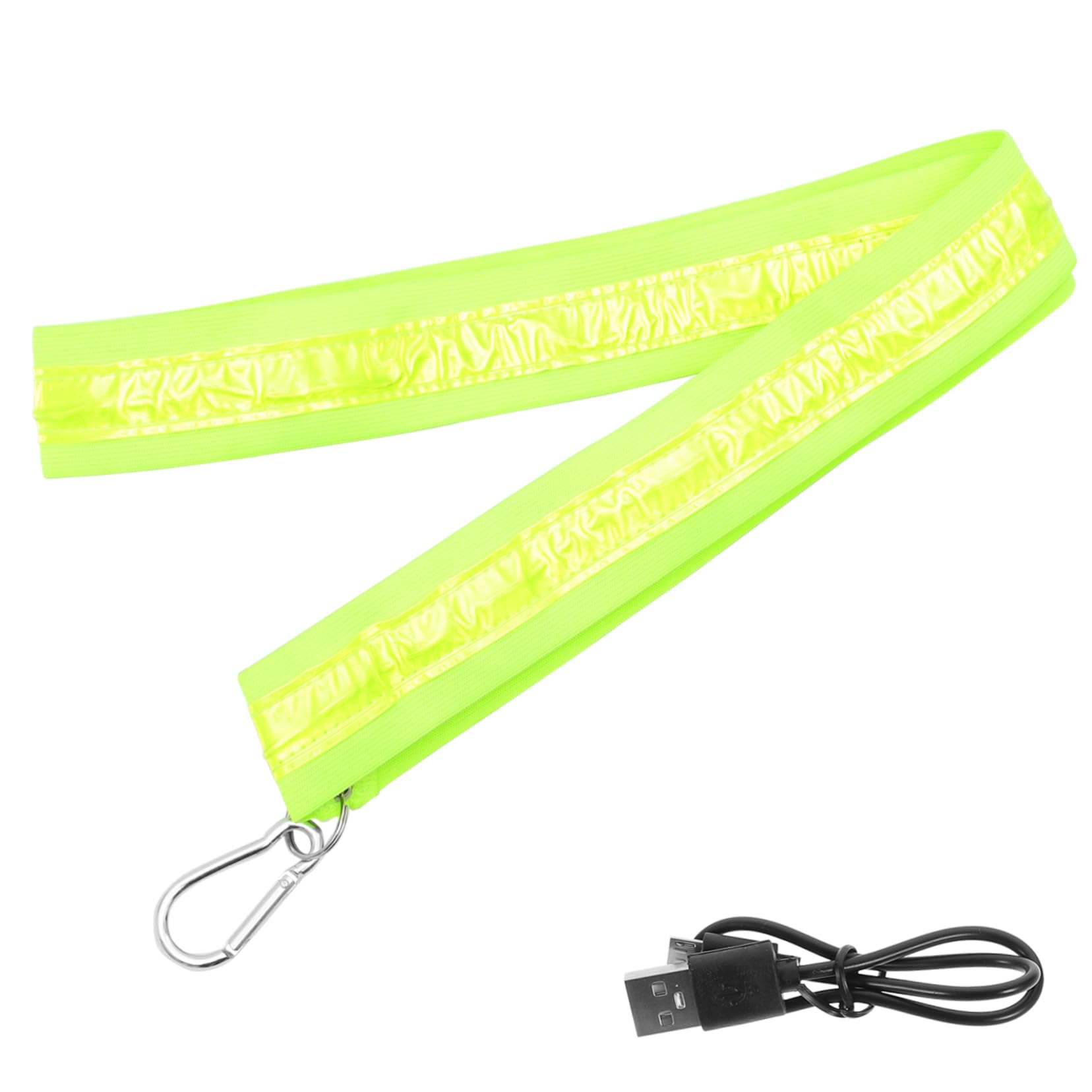 BESTonZON Bretelles croisées Lumineuses Lumière LED Ceinture LED Brassard de Course à Pied lumières LED Bande LED bandoulière LED en Cours d'exécution bandoulière LED rougeoyante Nylon Vert