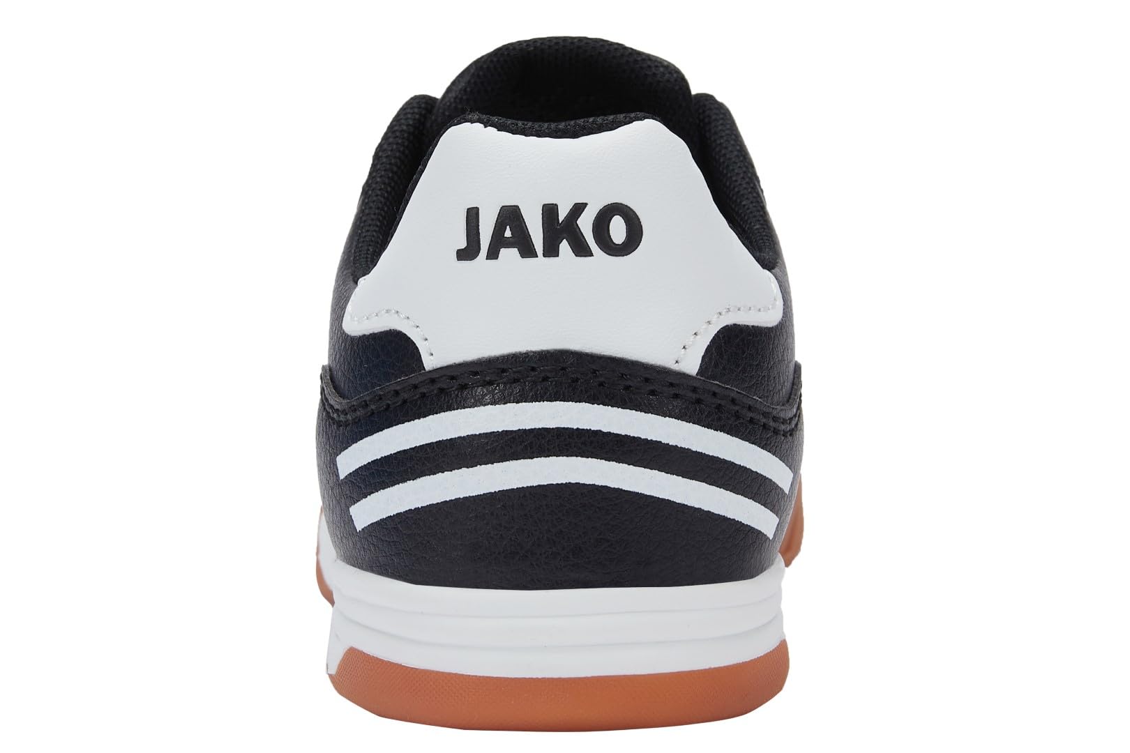 JAKO Fußball Schuhe Unisex Training Sport Fussballschuhe NonMarking Hallenschuhe Sportschuhe J-SI Signature in Weiß/Schwarz in Größe 45