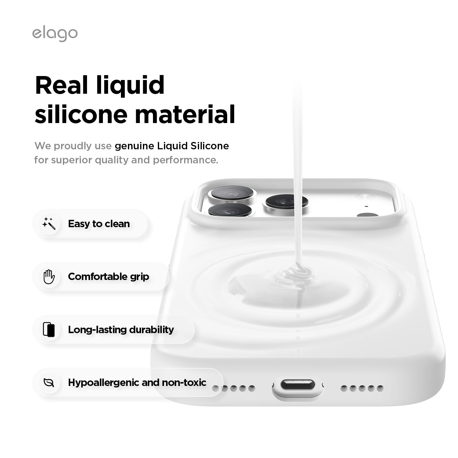 elago Premium Magnetic Silicone Case for iPhone 18 Pro & iPhone 17 Pro — Amazon image 6