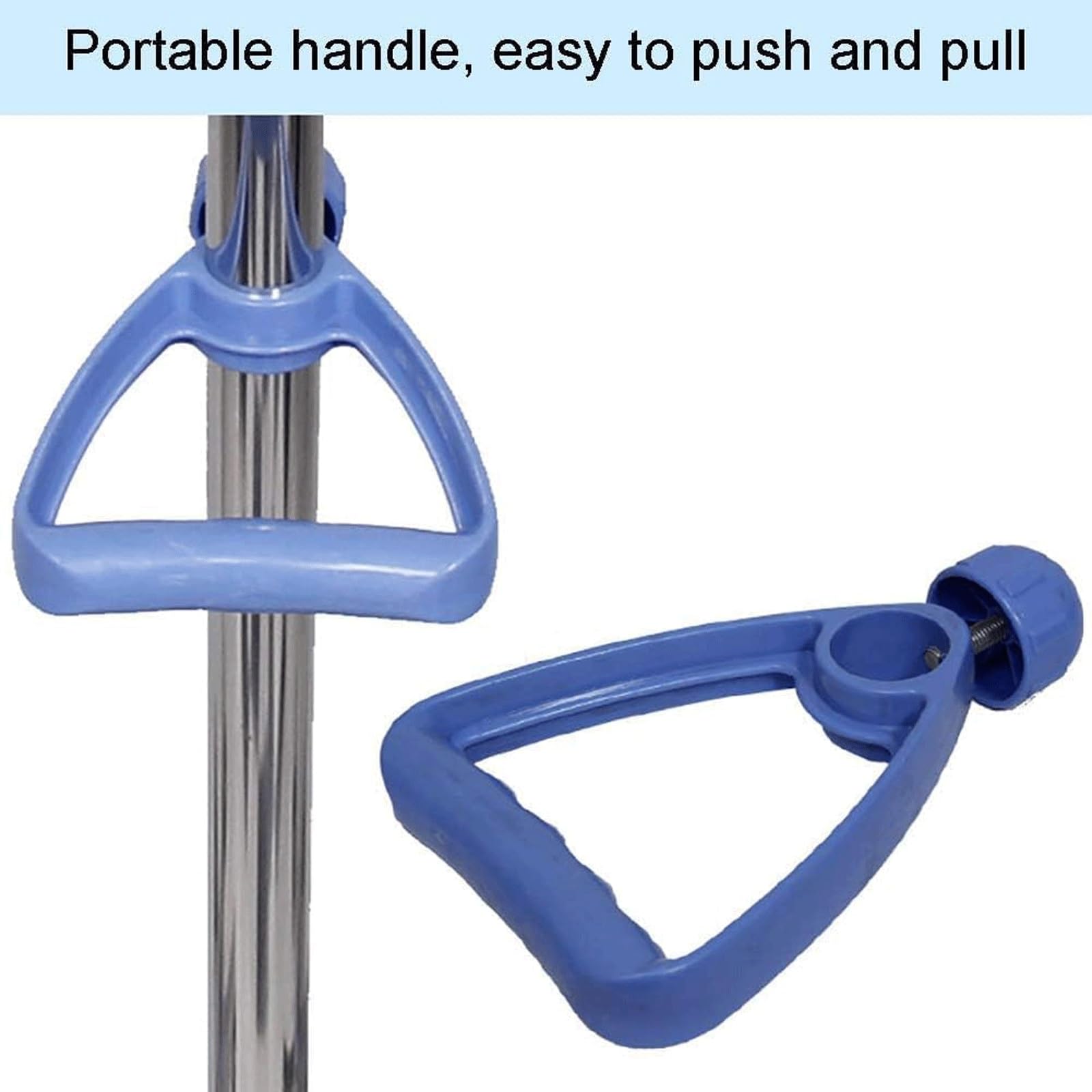 EYPKPL Supporto for flebo in Acciaio Inox con 4 Ganci, Supporto for flebo con 5 Ruote di bloccaggio, Supporto for Sacca flebo for Ospedale e casa