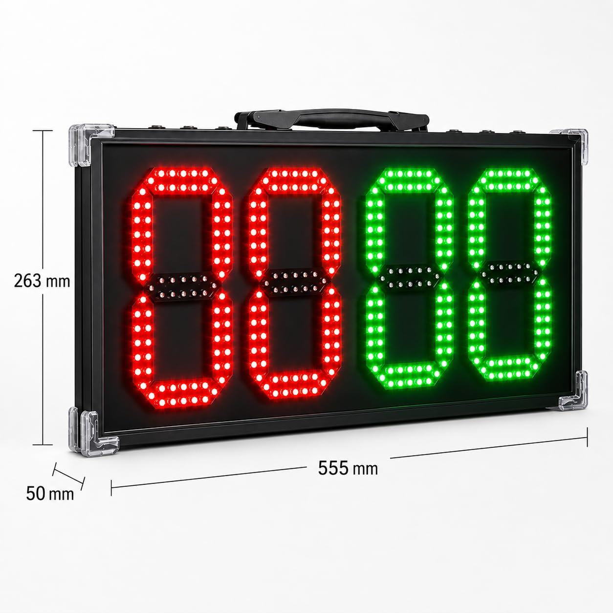 Tablero de sustitución LED, pantalla electrónica de cambio de jugador para partidos y entrenamiento, dispositivo de cronometraje deportivo para entrenadores y árbitros, diseño duradero y ligero