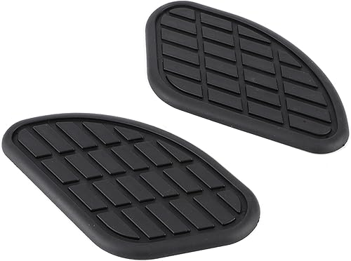 Miniatura 9 de Protector de combustible, 1 par de calcomanías universales de agarre de rodilla para motocicleta, protector vintage (negro)