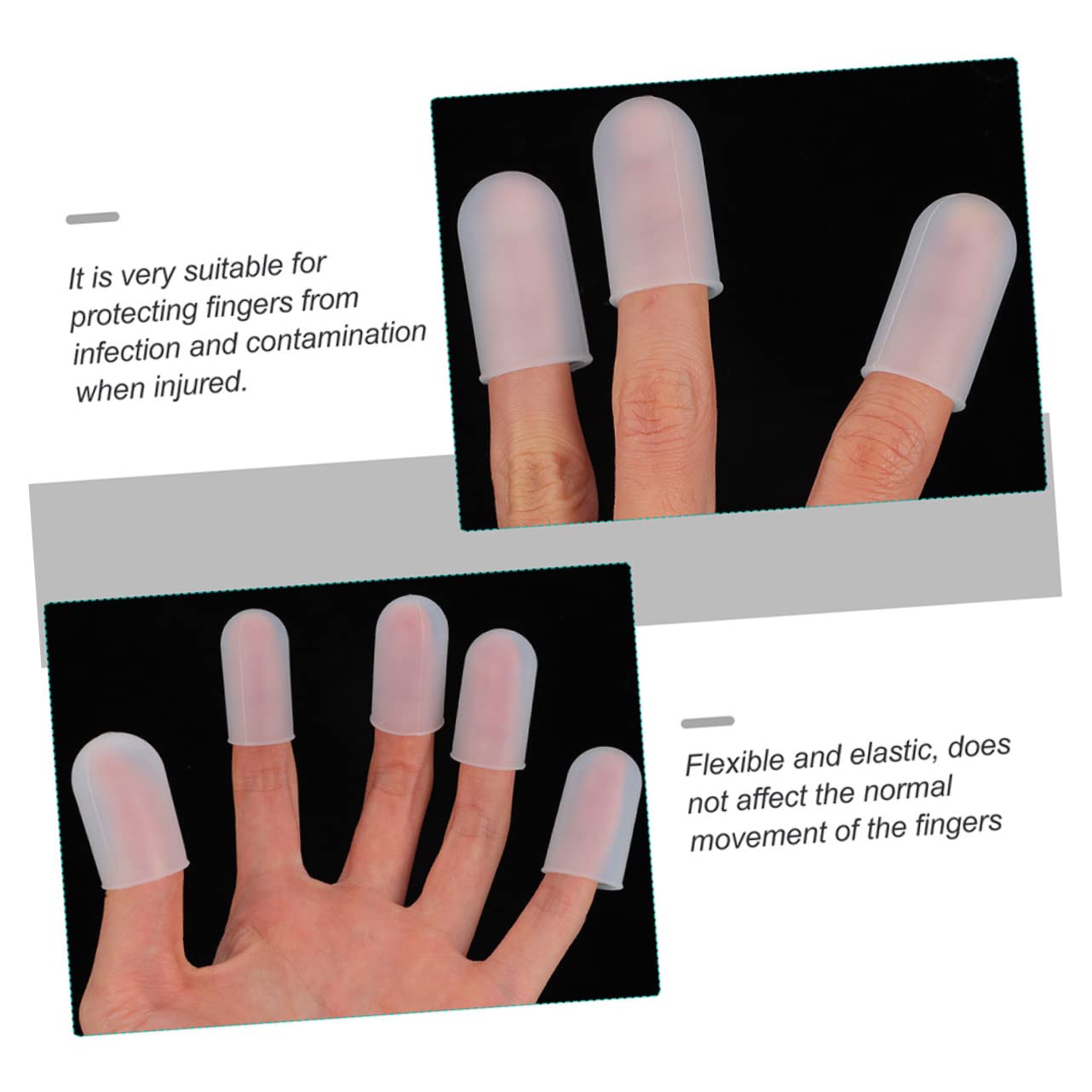 PEPLAYTAL Long-Lasting Covers 5pcs Silicone Elasticity Non-Slip for Safety Comfort