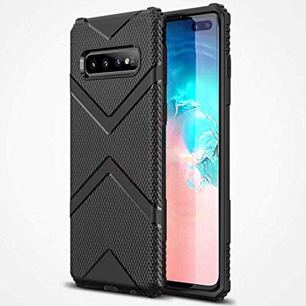 Zore Galaxy ile uyumlu S10 Kılıf Hank Silikon Siyah