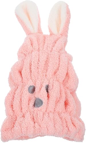 TOVINANNA Cartoon Hair Drying Cap Ultra Absorbent Fleece Towel for Boys and Girl