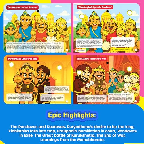 Image of Kiddale My First Mahabharata Musical Story Book - Interactive Story & Learning for Kids| Best Gift for Kids(3-15years)