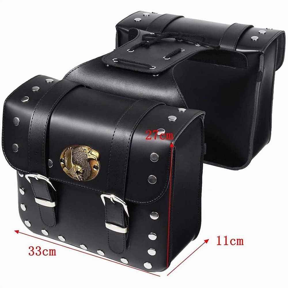 1 Paire de sacoches latérales pour Moto et Scooter, sacoche de rangement de selle
