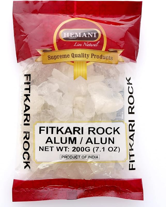 Hemani Pedra de alúmen de potássio para barbear, 200 g