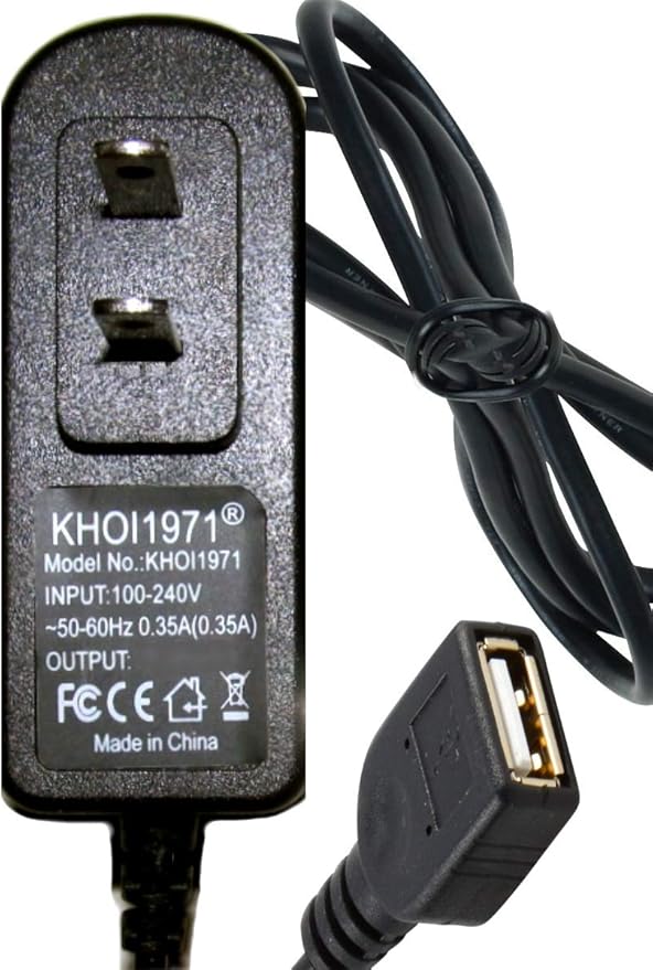 KHOI1971 ® WALL AC power adapter + USB EXTENSION cable
