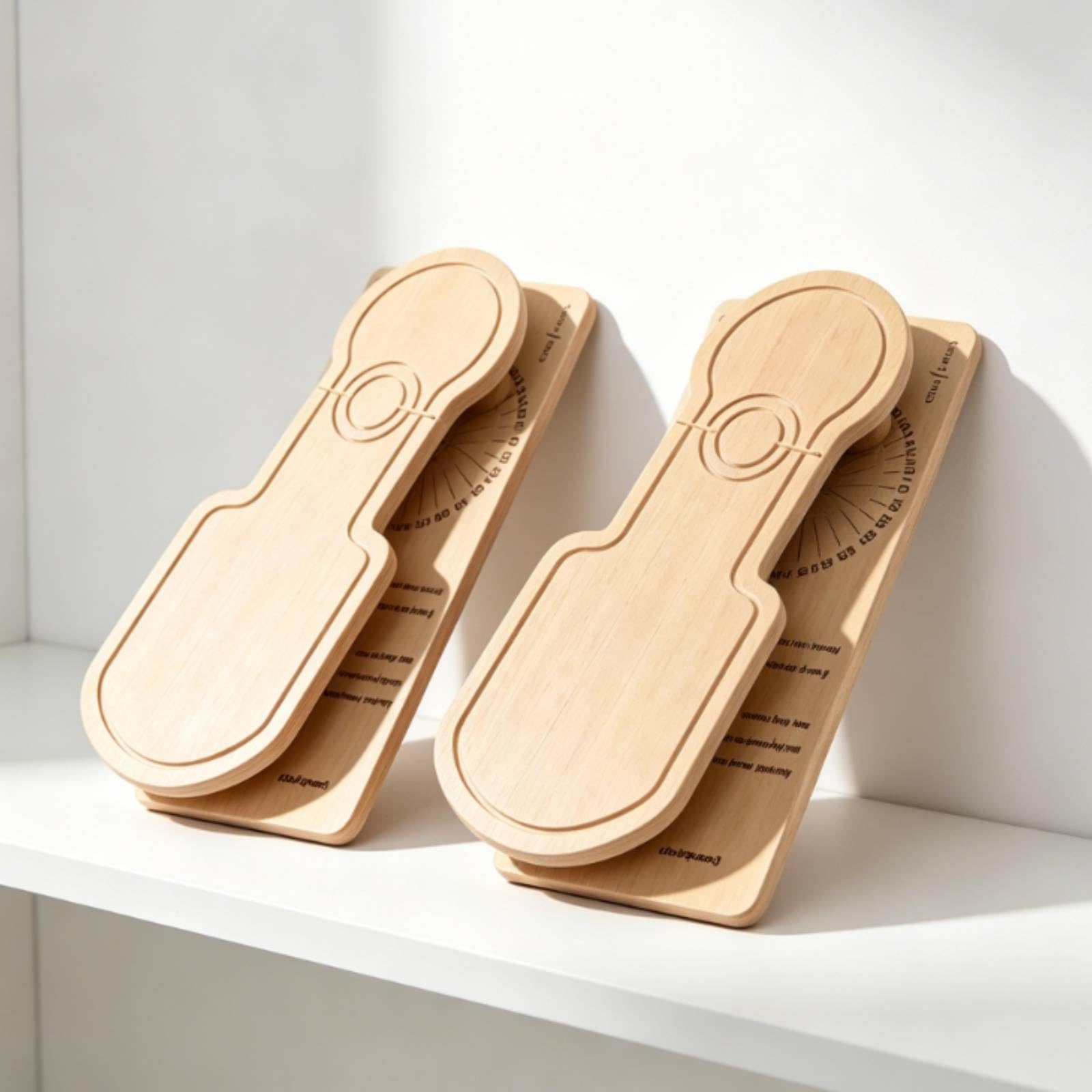Baoblaze Entrenador de Arco Plantar Tabla de Pie Tablero de Equilibrio de Madera con Diseño Ergonómico para Alineación Correcta del Pie Adecuado para Rutinas