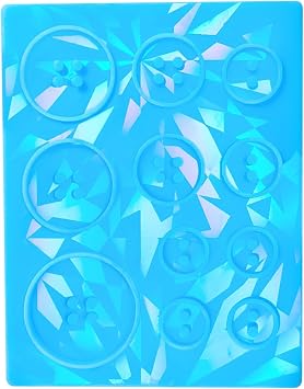 Resin Molds,Holographic Button Silicone Mold for Resin Molds Unique Buttons with Sparkling Effect Jewellery Making Molds DIY Craft