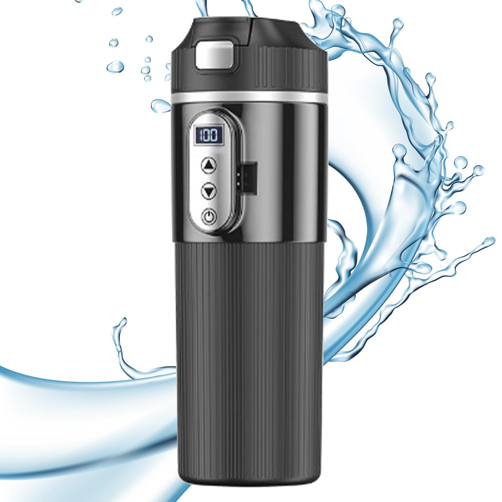 calentada de coche | Taza de café de viaje de 12 V/24 V | LCD Mostrar la | temperatura de temperatura del calentador de botella eléctrica calefacción 500 ml
