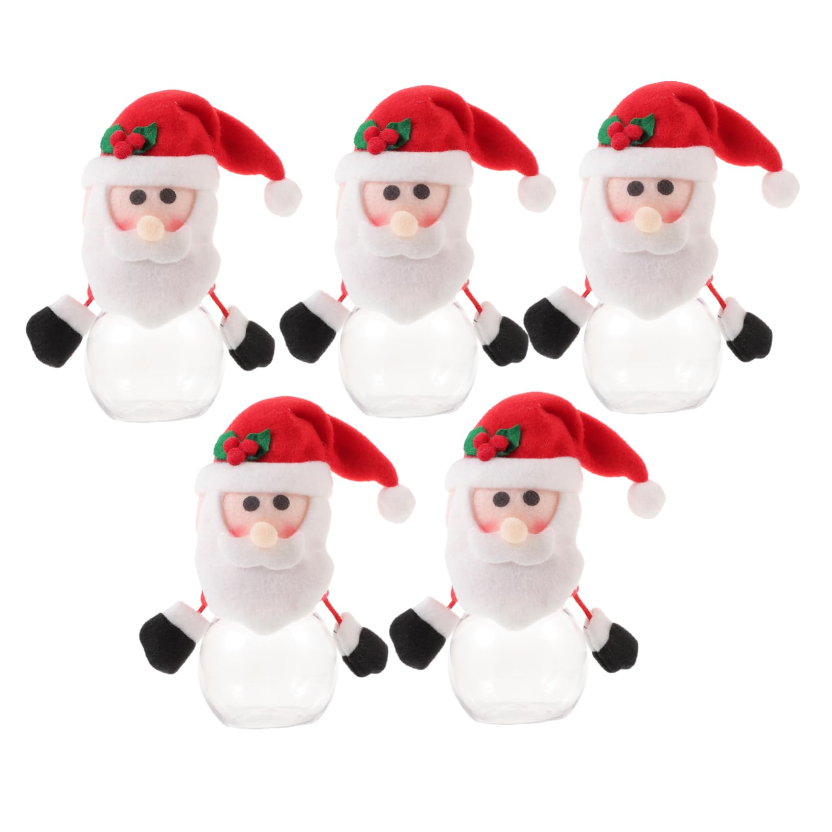 10piezas Cajas De De Navidad Muñecos De Papá Noel Contenedores y Tienda