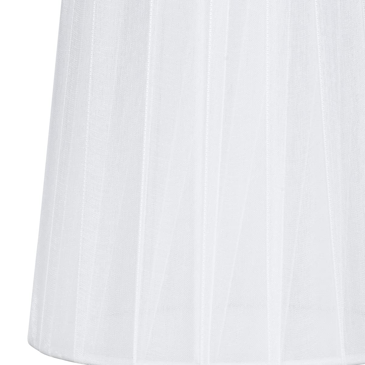 KORA - Juego de 6 pantallas de lámpara de araña con clip, barril pequeño, 5.2 x 4 pulgadas x 5.2 pulgadas de alto, cinta orgánica, hechas a mano, decoración moderna, solo para bombilla de 4