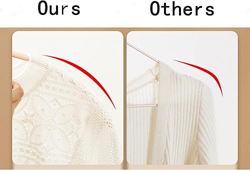 Miniatura 4 de ShgHzz Paquete de 20 perchas de metal con revestimiento de PVC de alta calidad, resistentes, antideslizantes, delgadas, perchas para camisetas de