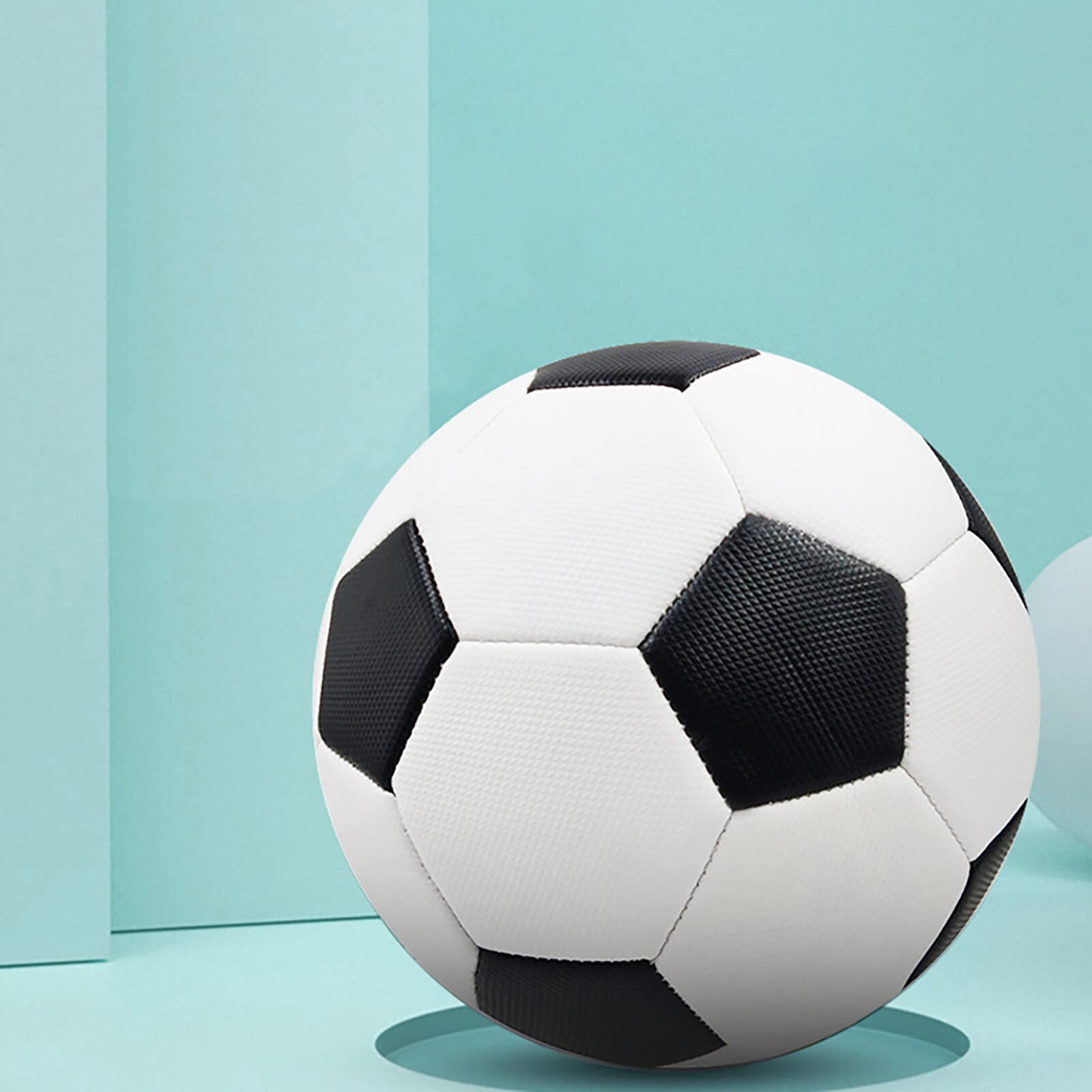 Ballon de football Light LEARNING BALL BLANC NOIR TAILLE 5 - Decathlon