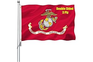 Durable US Marine Corps Military Flag for Outdoor Use - Stands Strong...