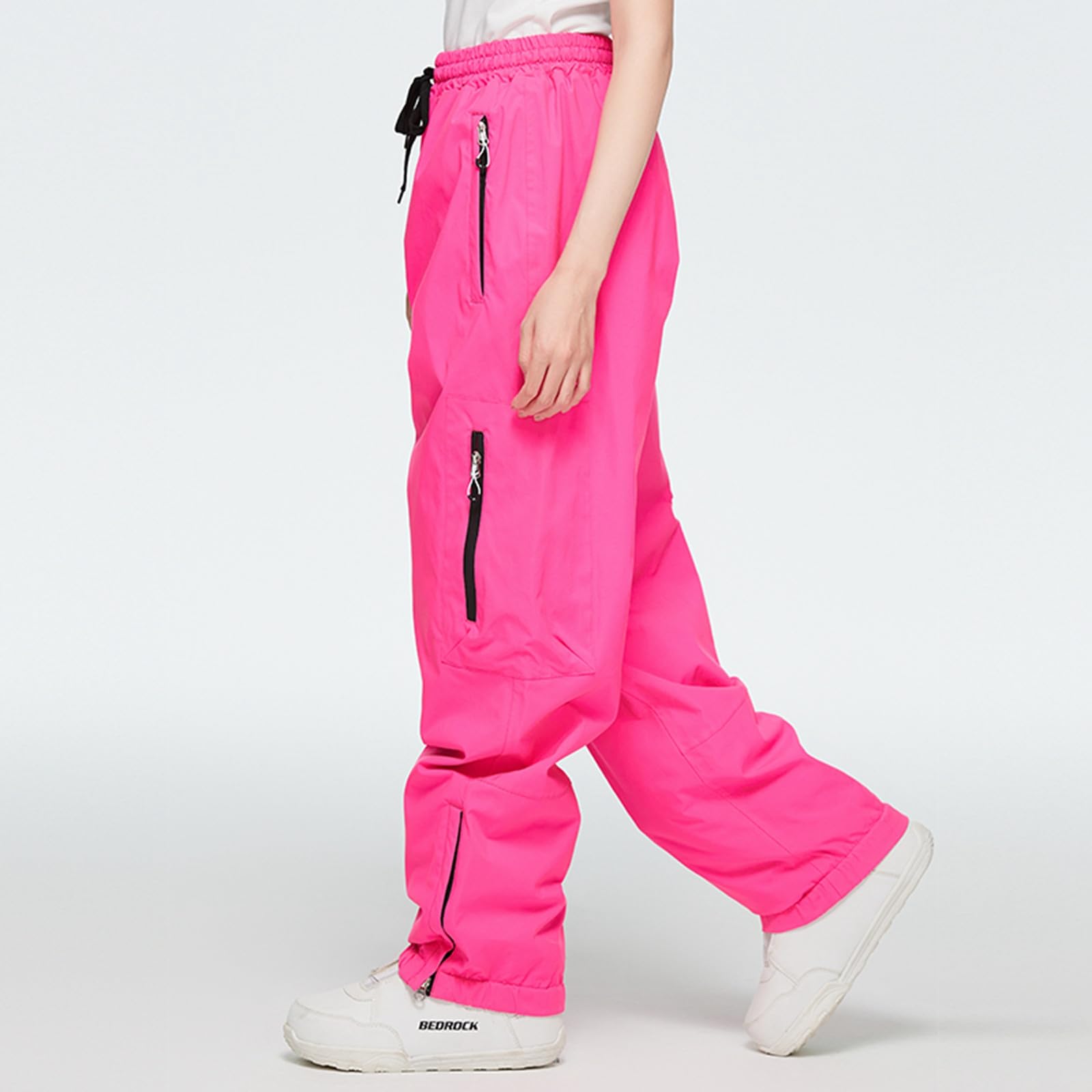 Sunnyuk Tuta da Neve Uomo Pantalone Snowboard Termici Pantaloni Elasticizzati Sci Tuta Curvy Montagna Salopette Invernale Taglie Forti Impermeabile da Neve