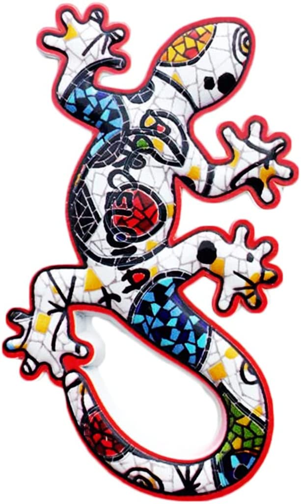 Altko Barcelona Spain Lizard Barcelona Magnet Fridge Refrigerator Magnet Decoration Sticker Souvenir Resin Crafts Kitchen Whiteboard