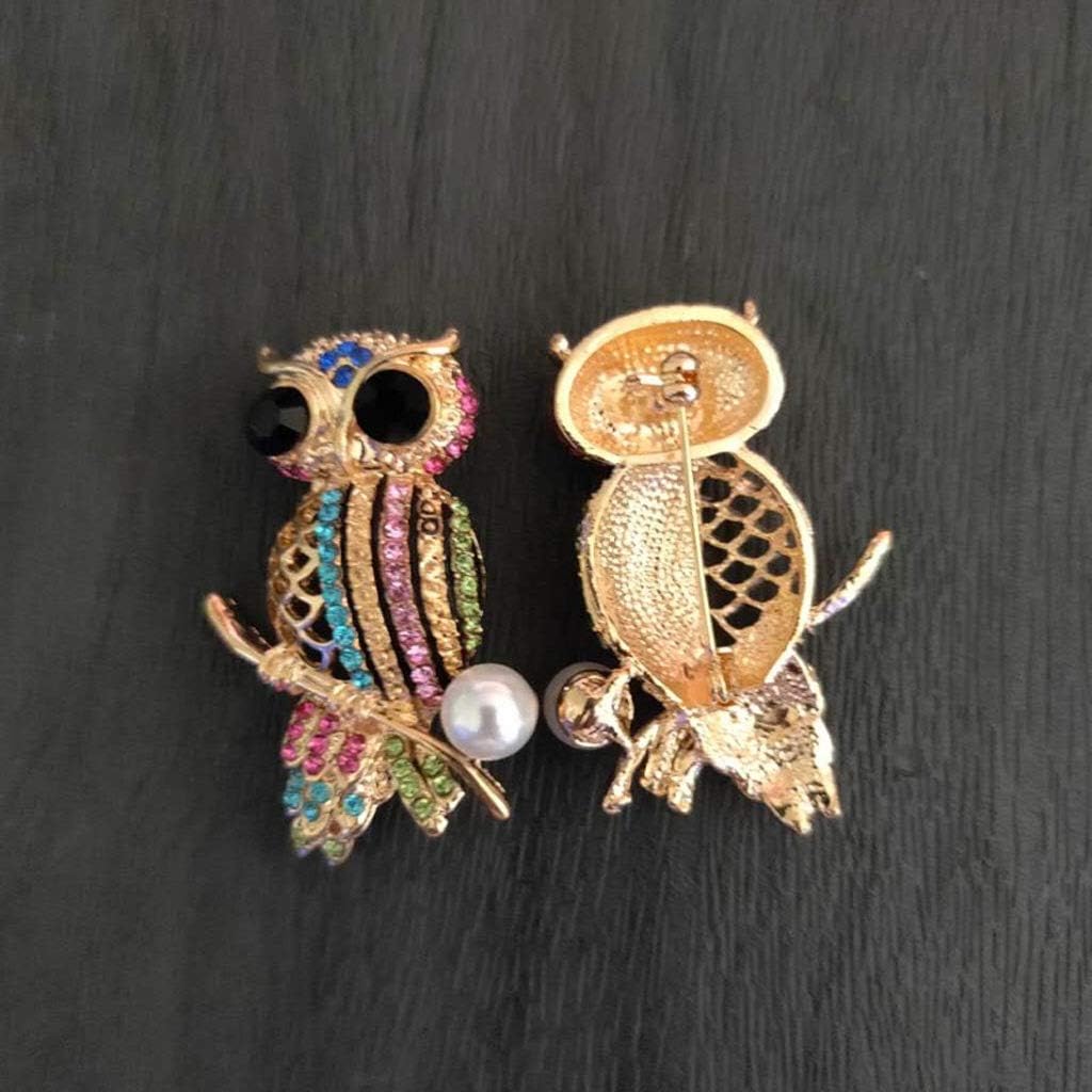 Brooch Personalized Diamond Design owl Shape Brooch, Jewelry Clothing Scarf can be Used