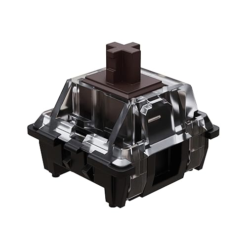 Gateron Interruptores ópticos KS-15 para teclado mecánico MX  Fuerza de 1.94 oz  Táctil  Interruptores RGB superiores transparentes para teclado