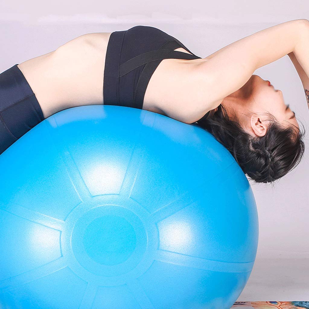 Pelota de Gimnasia Silla de Bola de Yoga 65 cm Bola de birfing Bola Fitness Azul Pilates Entrenamiento Bola Anti ráfaga, sin resbalones, Ejercicio for el hogar, Pilates, Yoga, meditación