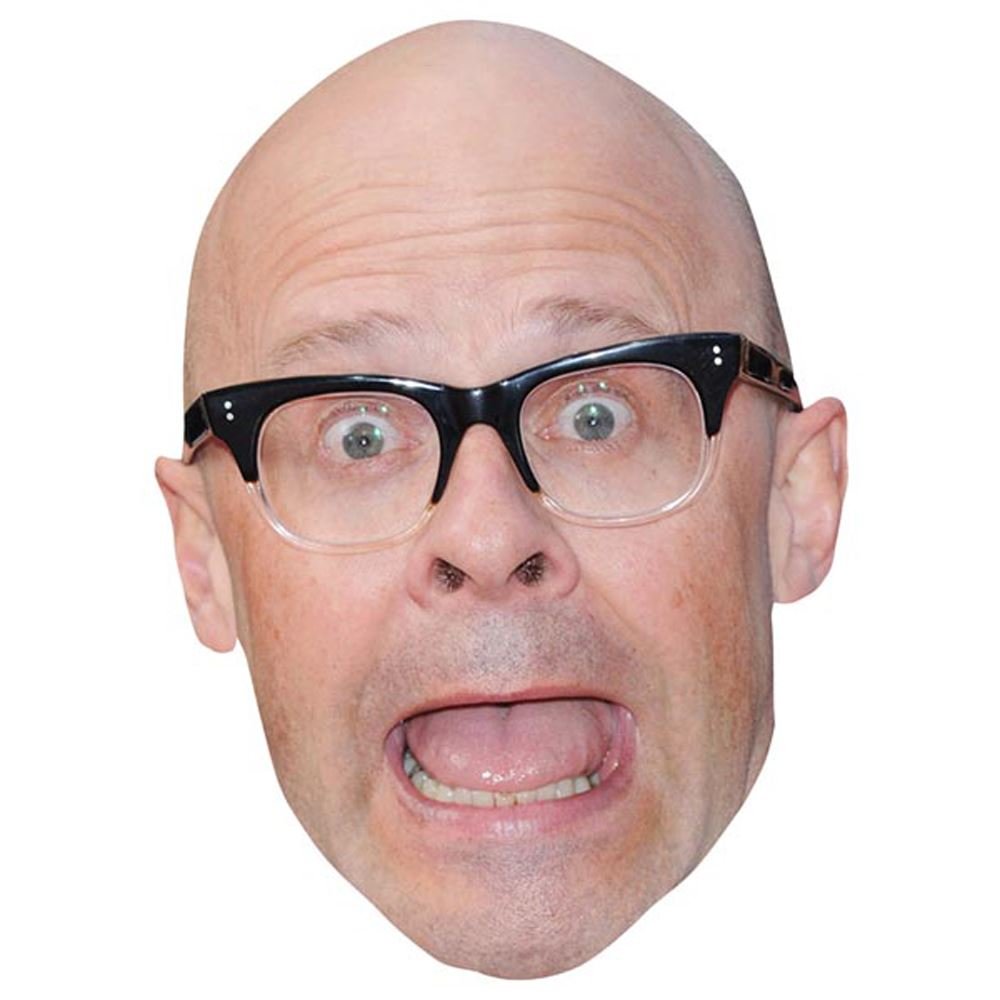 Celebrity Cutouts Lifelike Harry Hill Celebrity Mask, Flat Card Face, Fancy Dress Mask