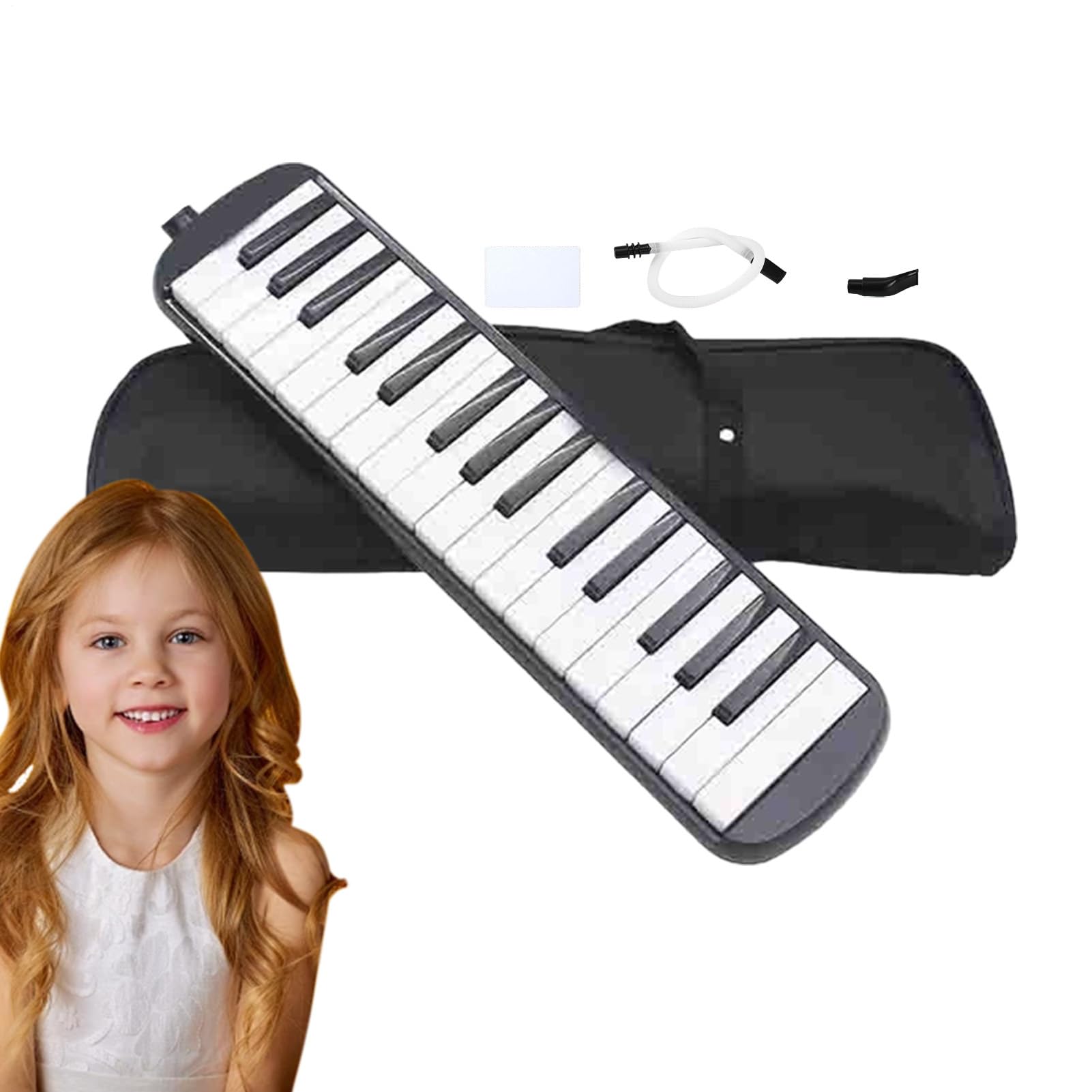 Melodica Tube - Bocchino Talk Box, strumento a tastiera Air Piano | Dispositivo melodica musicale portatile, strumento a fiato per tastiera educativa per adulti, studenti, principianti, ap