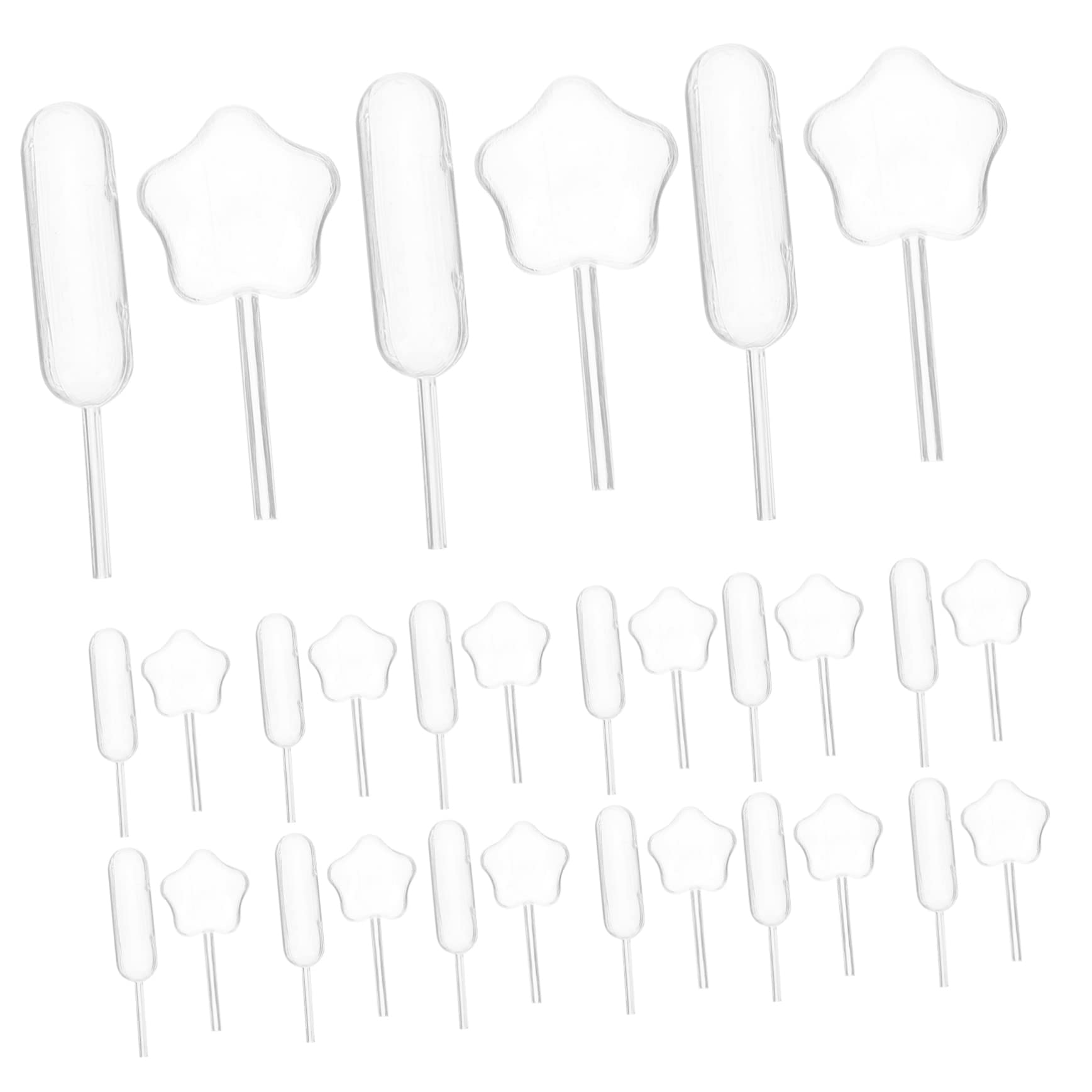 Ciieeo Cupcake Decorations 2 Pack Mini Transfer Pipettes Jam Droppers for Baking 4ml Lightweight Straight for Easy Use