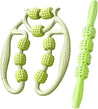 LOVIVER Rouleau de Massage Musculaire Multifonctionnel, Outil de Massage des Jambes, Pince Circulaire pour Jambes, pour Bras, Cuisses, Mollets, Sport en, Vert