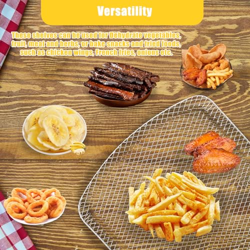 Air-Fryer-Dehydrator-Rack-for-Chefman-63QT-4-In-1-Digital-Air-Fryer-Oven-Premium-Oven-Shelf-Grill-Crisper-Plate-Tray-Insert-Grate-Rack-Grid-for-Chefman-63QT-Air-Fryer-Dishwasher-Safe Air Fryer Dehydrator Rack for Chefman 63QT 4 In 1 Digital Air Fryer Oven Premium Oven Shelf Grill Crisper Plate Tray Insert Grate Rack Grid for Chefman 63QT Air Fryer Dishwasher Safe