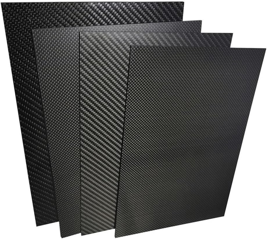 Carbon Firber Sheet 500x600mm 100% 3K Twill Weave Carbon Fiber Plate Panel Matte Surface Carbon Firber Sheets, for Etching Machines Carbons Fibers Boards 1pcs(3.0mm Twill Matte)