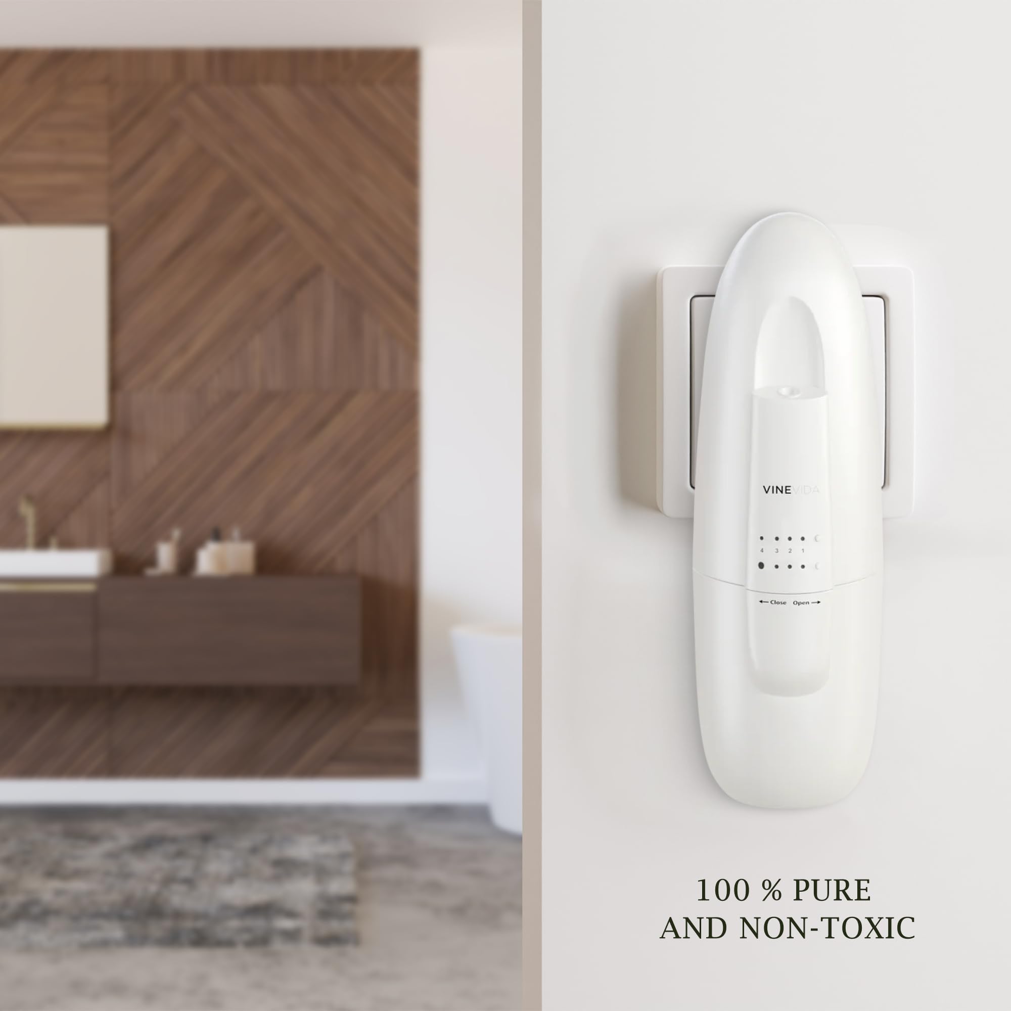 VINEVIDA Wasserloser Diffusor und 3 meistverkaufte Hotel-Duftöle – Ätherisches Öl Diffusor für Zuhause – Raumduft Luftdiffusor [Weißer Aroma-Diffusor]