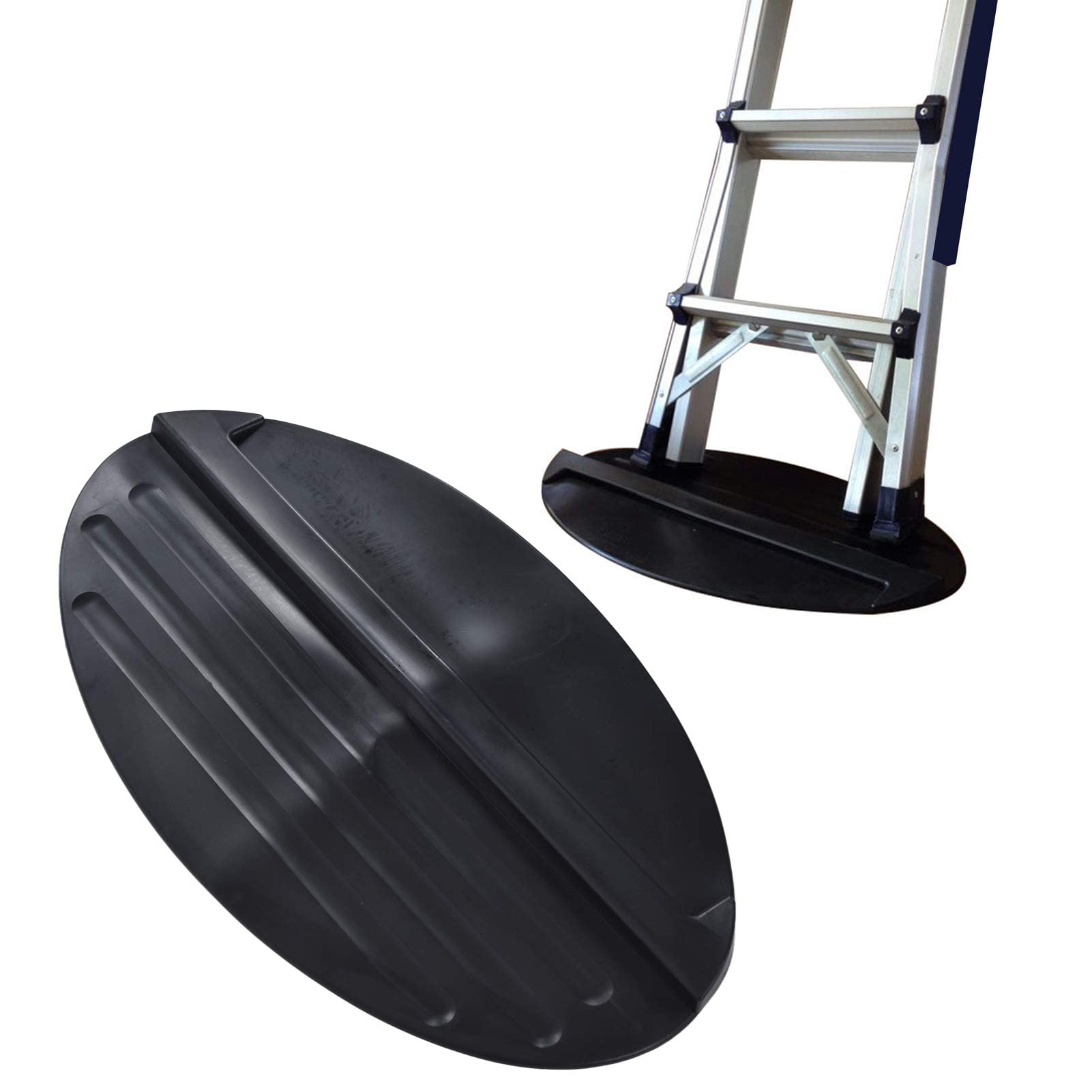 Stabilisateur d'échelle extensible léger antidérapant avec tapis d'arrêt universel noir