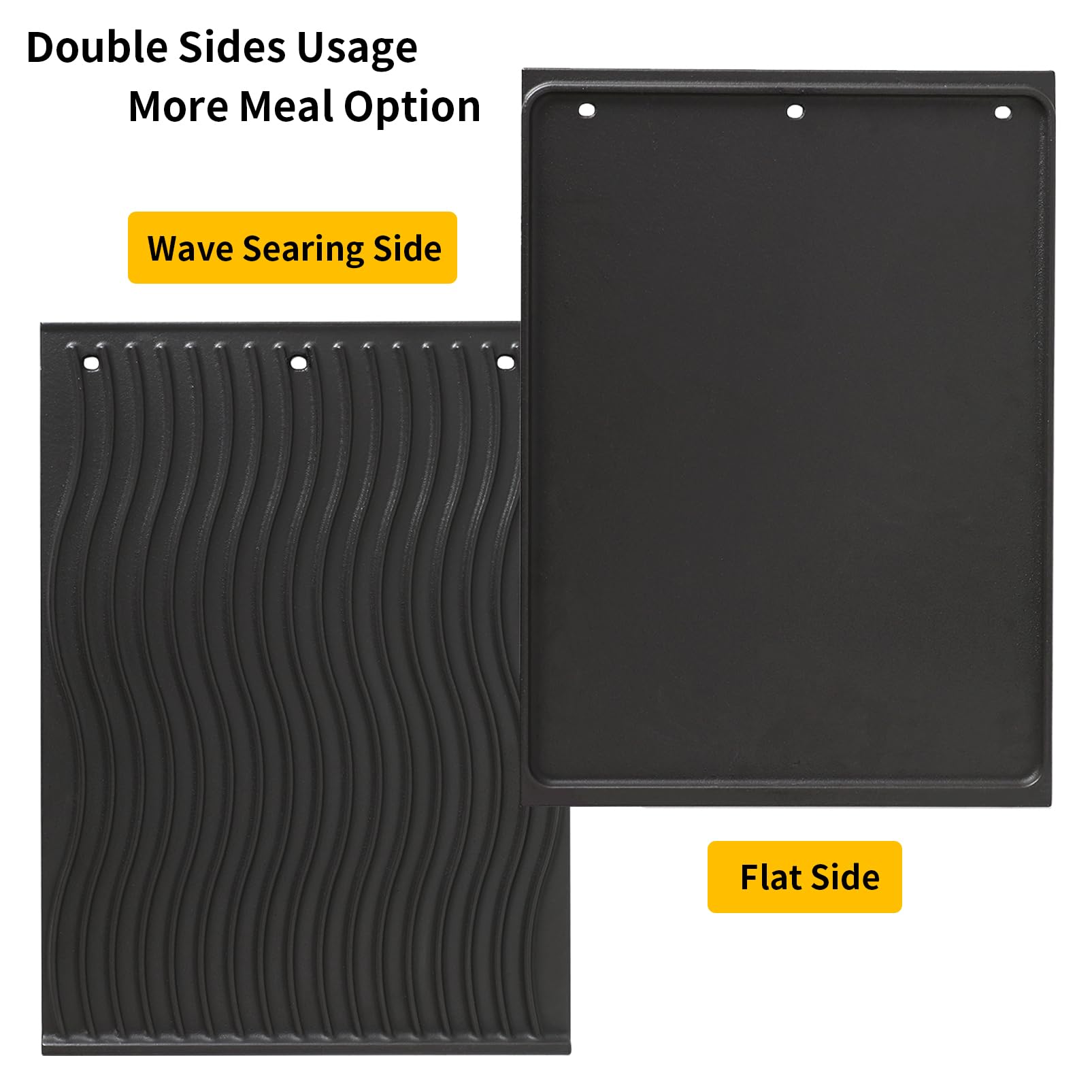 Beurbcikue 56040 56041 Grill Griddle for Napoleon Prestige 500 Pro 500 665 825 P500 LEX 485 605 730 Reversible Cast Iron Griddle Parts for Napoleon Grill Accessories