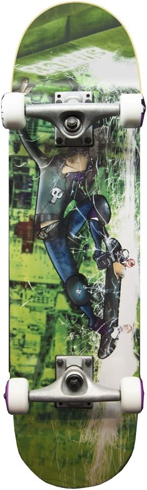 Voltage Shock Handplant Green Complete Skateboard 7.5"