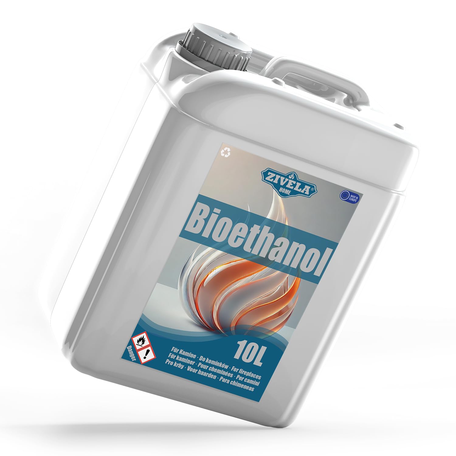 Bioéthanol 96,6 % 30 l | Alcool bio 96,6 % 3 x 10 l | Cheminée à bioéthanol sans odeur, flamme vive et stable