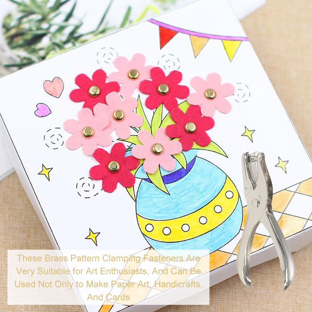 Fermacampioni Piccoli Argento 100 Pezzi Scrapbooking Brads Carta Stampa
