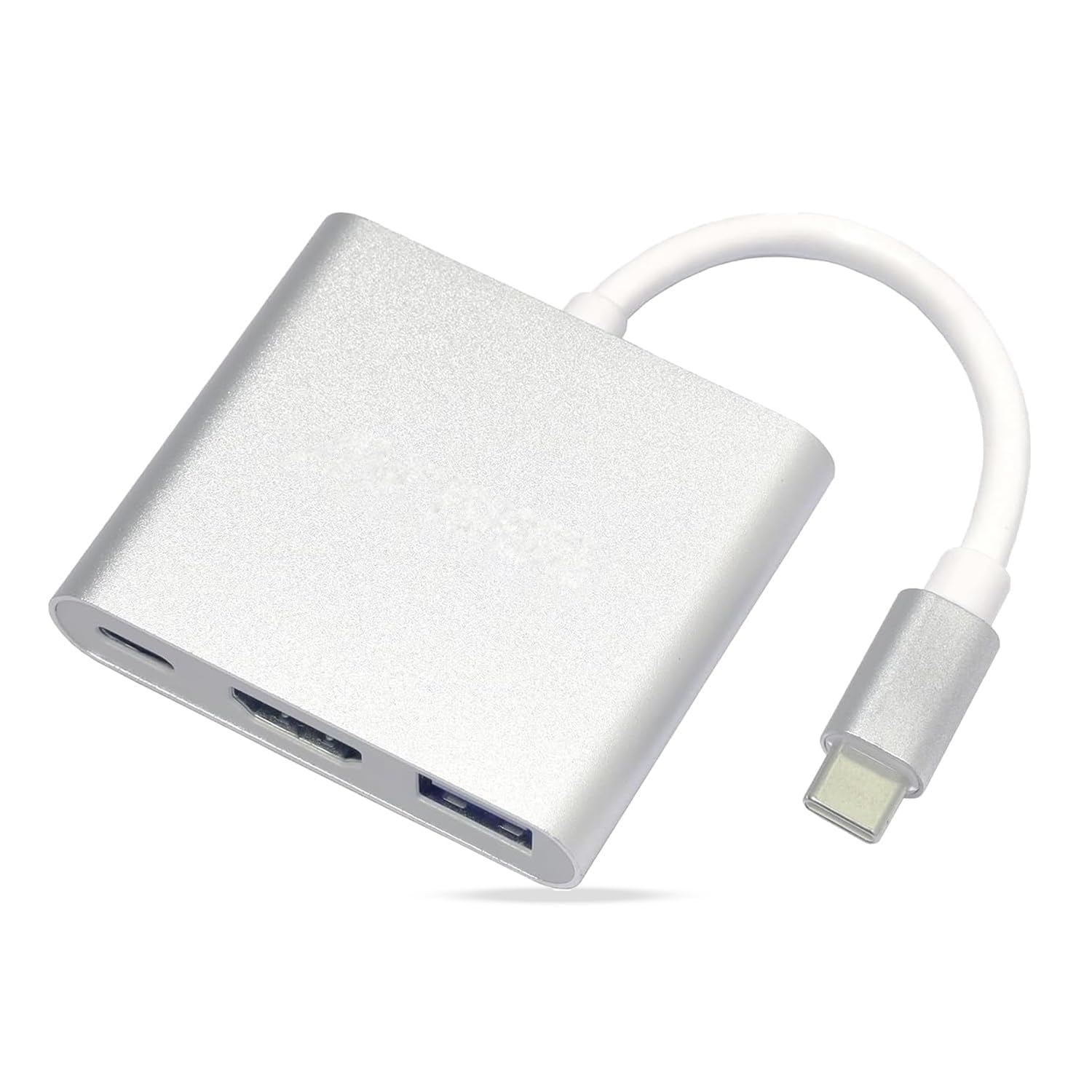 USB-C to USB Type C Adapter Multiport AV Converter with 4K HDMI Output Type-C Port & USB3.0 Fasting Charging Port Compatible for Any HDMI Monitor Like TV, Projector.(ABC)-image-32