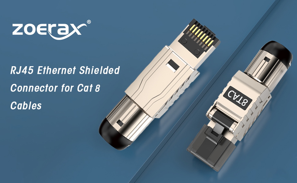 Amazon.com: 6-Pack RJ45 Connectors Tool Free Cat7 Cat6a