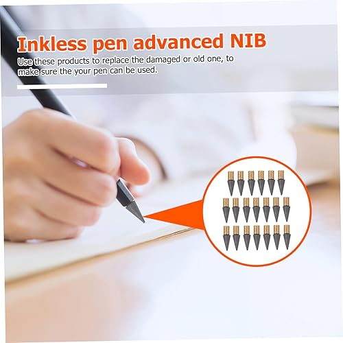 Miniatura 9 de STOBOK 38 piezas de repuesto de punta de lápiz estilográfica, plumas de lápiz sustituto reemplazables, cabezal reemplazable, cabeza reemplazable,