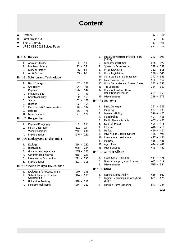 Oswaal 30 Years UPSC Civil Services Examination Prelims GS 1 (2024-1995) & CSAT 2024-2011 Papers Topicwise Solved Question Papers (For 2025 Exam) 2