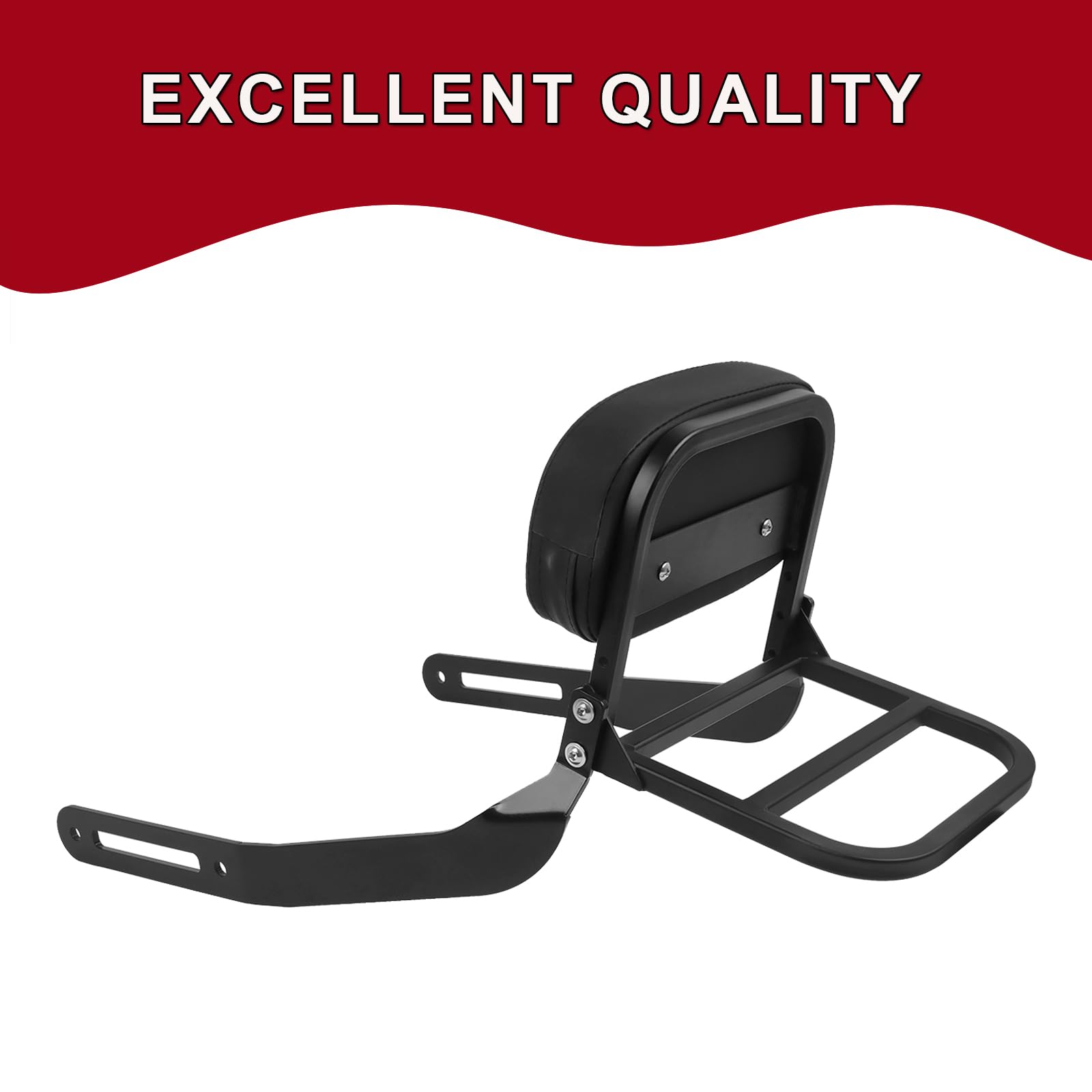 Moto Sissy Bar Schienale Posteriore Sedile Passeggero Sostituzione per Kawasaki Eliminator 500 2024 Rimovibile Schienale Pad