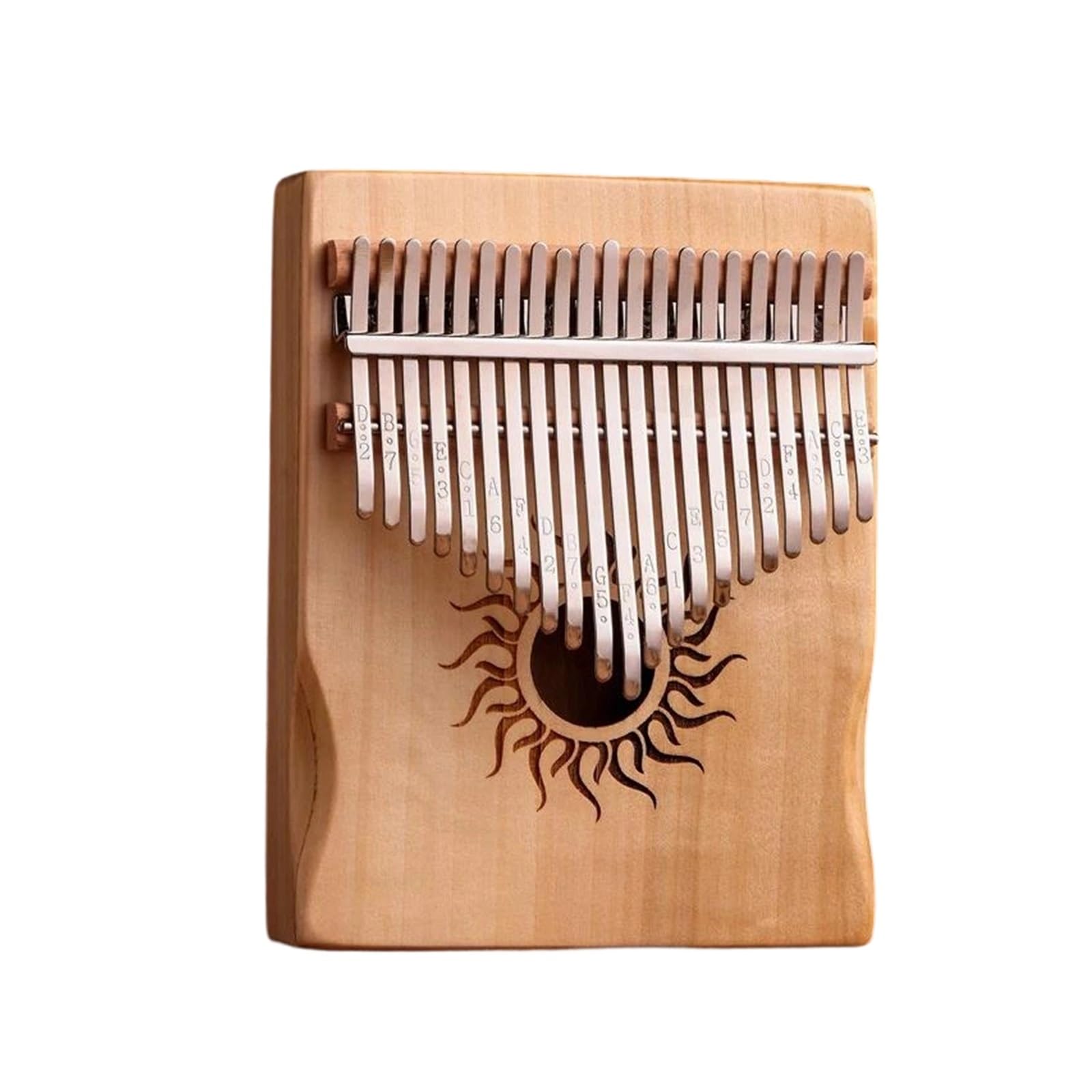 Kalimba 21 Lub 17 Klawiszy Wszystkie Okrągłe Otwory Z Drewna Klonowego Z Akcesoriami Odpowiednimi Dla Początkujących(Wood 21 KEY)